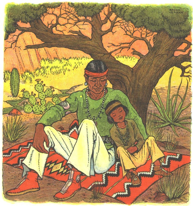 Image of Antelope and his father resting.